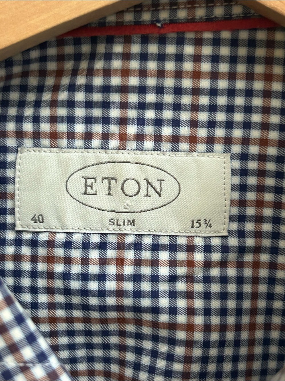 Eton Slim Micro-Check Long Sleeve Button Down Shirt - Picture 3 of 7